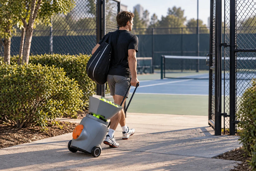 Portable Tennis Ball Machine Guide: Weight, Battery, Setup and Storage